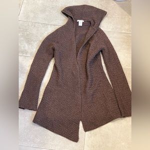 Minnie Rose Brown Hooded Duster Sweater